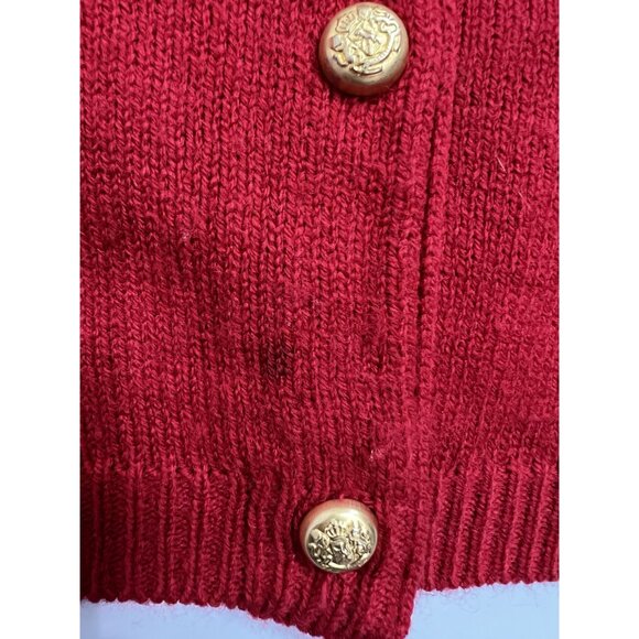 Sag Harbor V-Neck Sweater Vest in Red - Picture 2 of 4